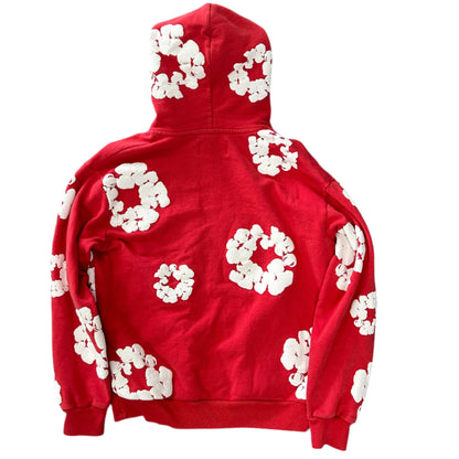 Denim Tears Red Cotton Wreath Hoodie