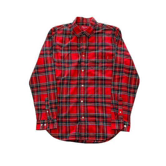 Supreme Tartan Flannel Shirt Red