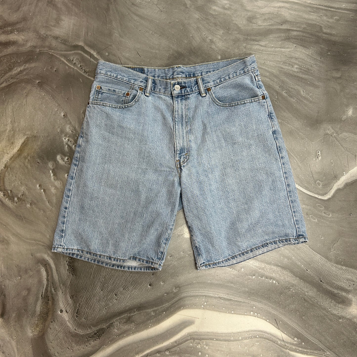 550 Blue Levi Jean Shorts