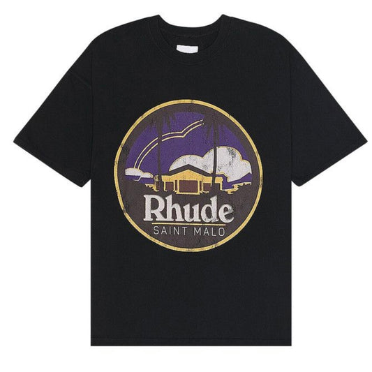 Rhude Saint Malo Tee Vintage Black