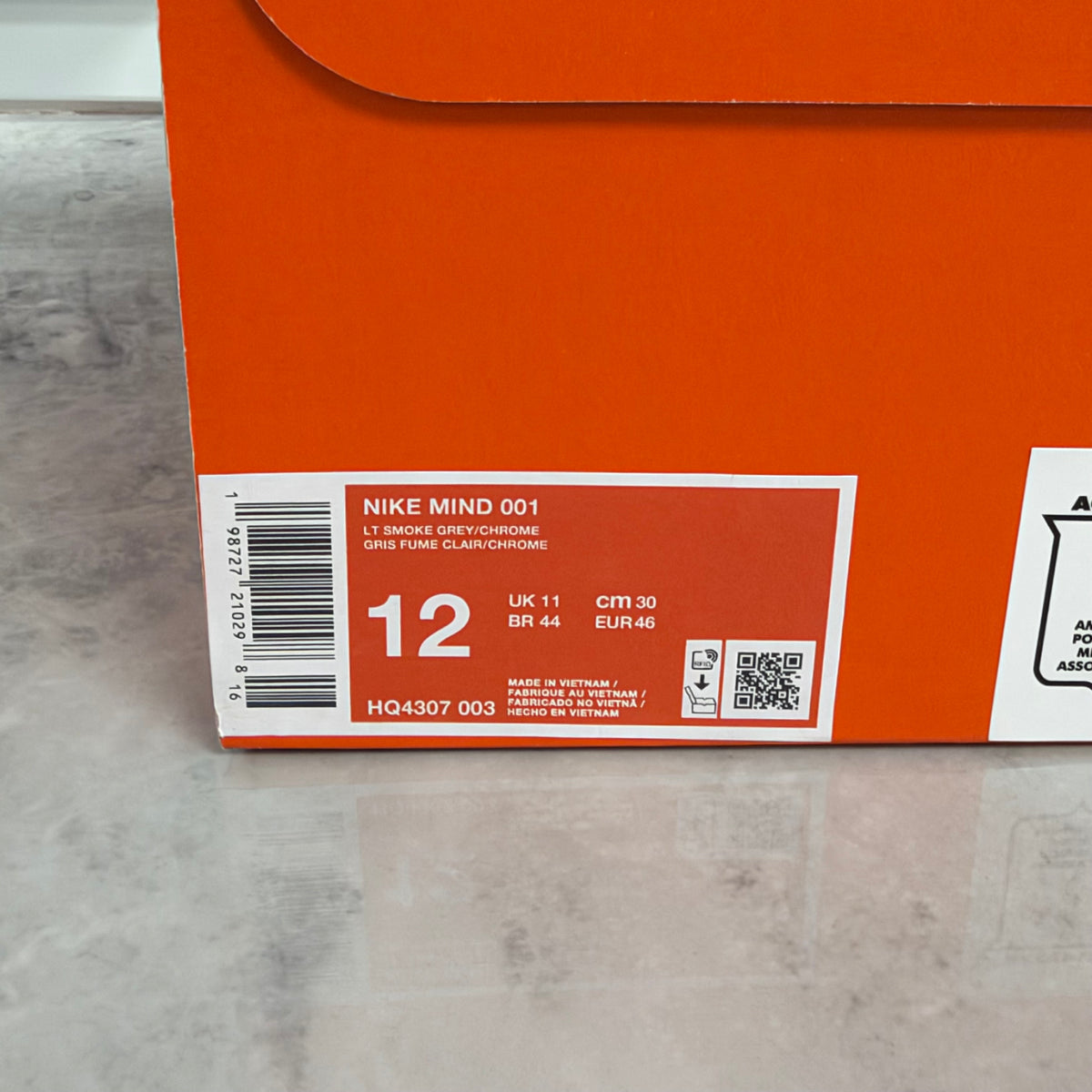 Nike Mind 001 Slide Light Smoke Grey (USED)