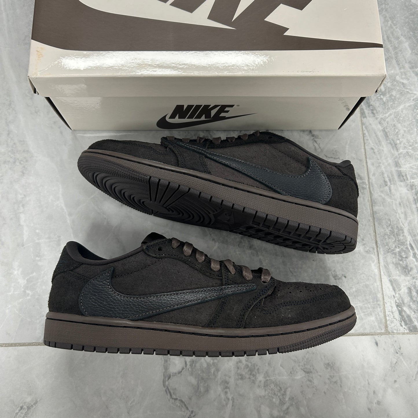 Jordan 1 Low Retro Travis Scott Brown Velvet (USED)