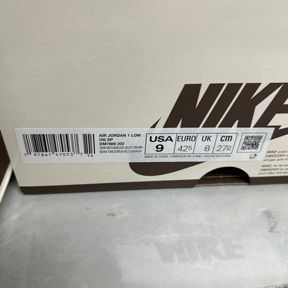 Jordan 1 Retro Low OG SP Travis Scott Velvet Brown (USED)