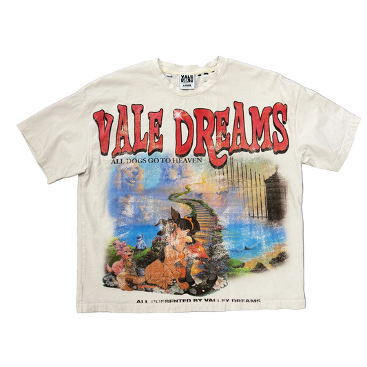 Vale Forever All Dogs Go To Heaven Tee Cream