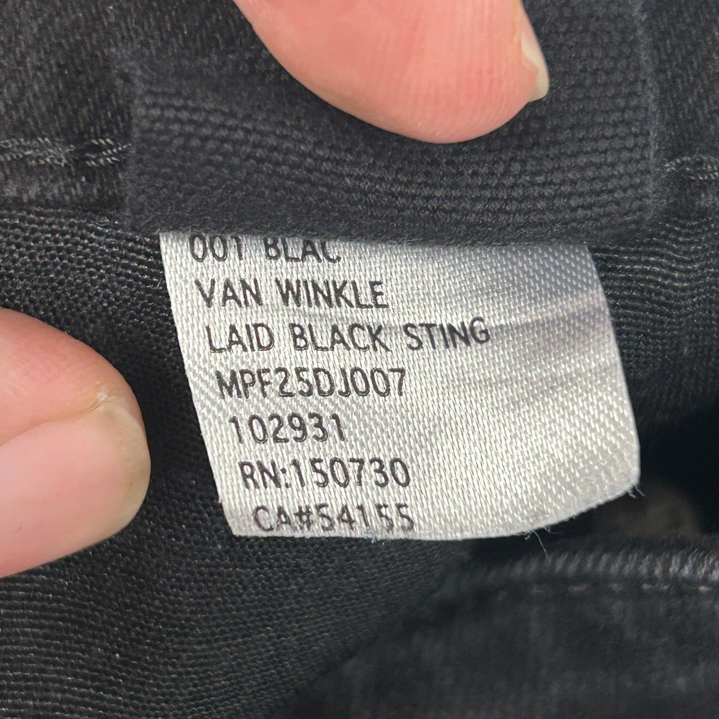 Ksubi Van Winkle Laid Black Sting Denim