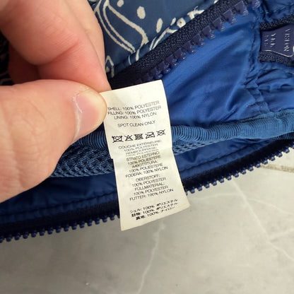 Supreme Puffer Side Bag Blue Paisley