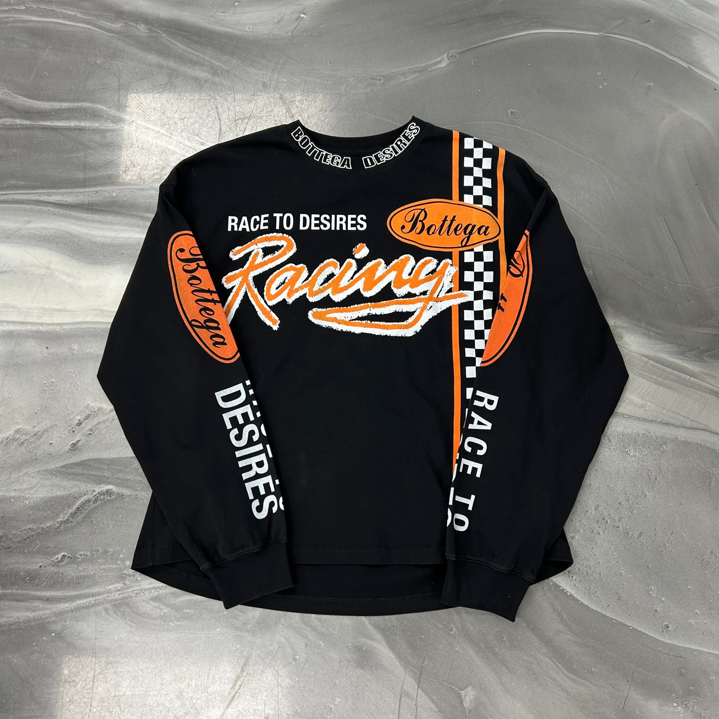 Bottega Desires Race To Desires Longsleeve Tee Black