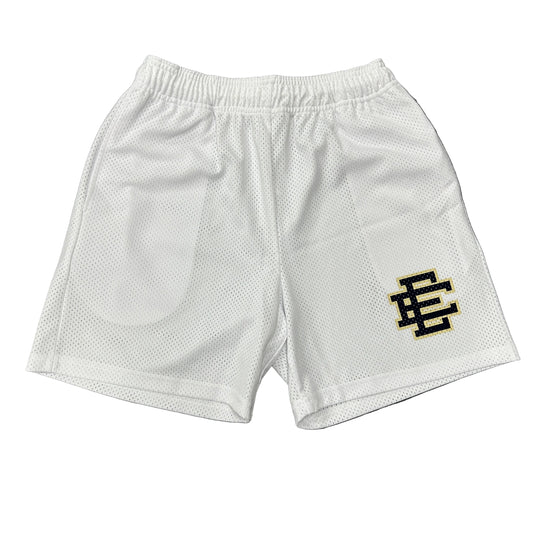 Eric Emanuel White Navy Shorts