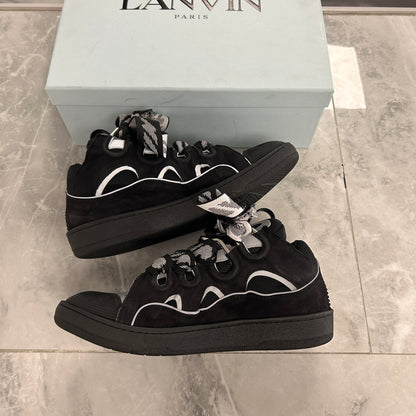 Lanvin Curb Sneakers 'Black Grey' (USED)