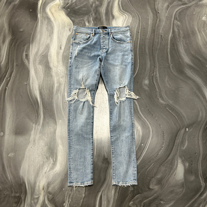 Purple Brand P002 Ripped Blue Denim