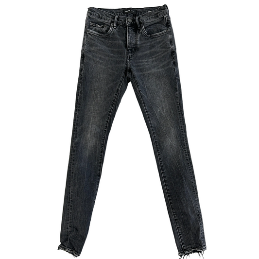 Purple Brand P.001 Plain Black Washed Skinny Jeans