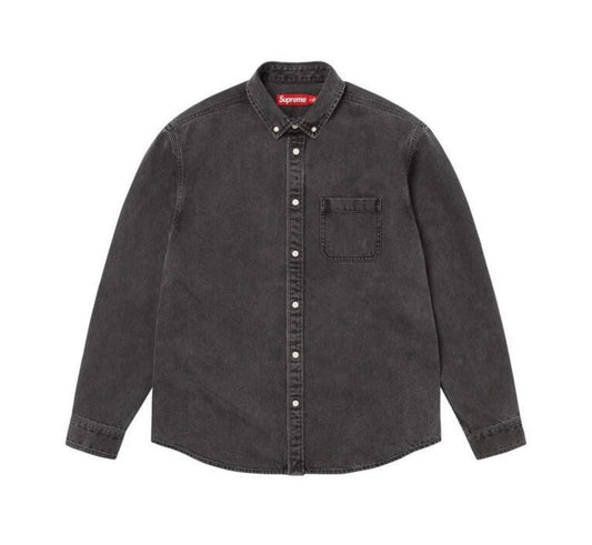 Supreme Appliqué Denim Shirt Black