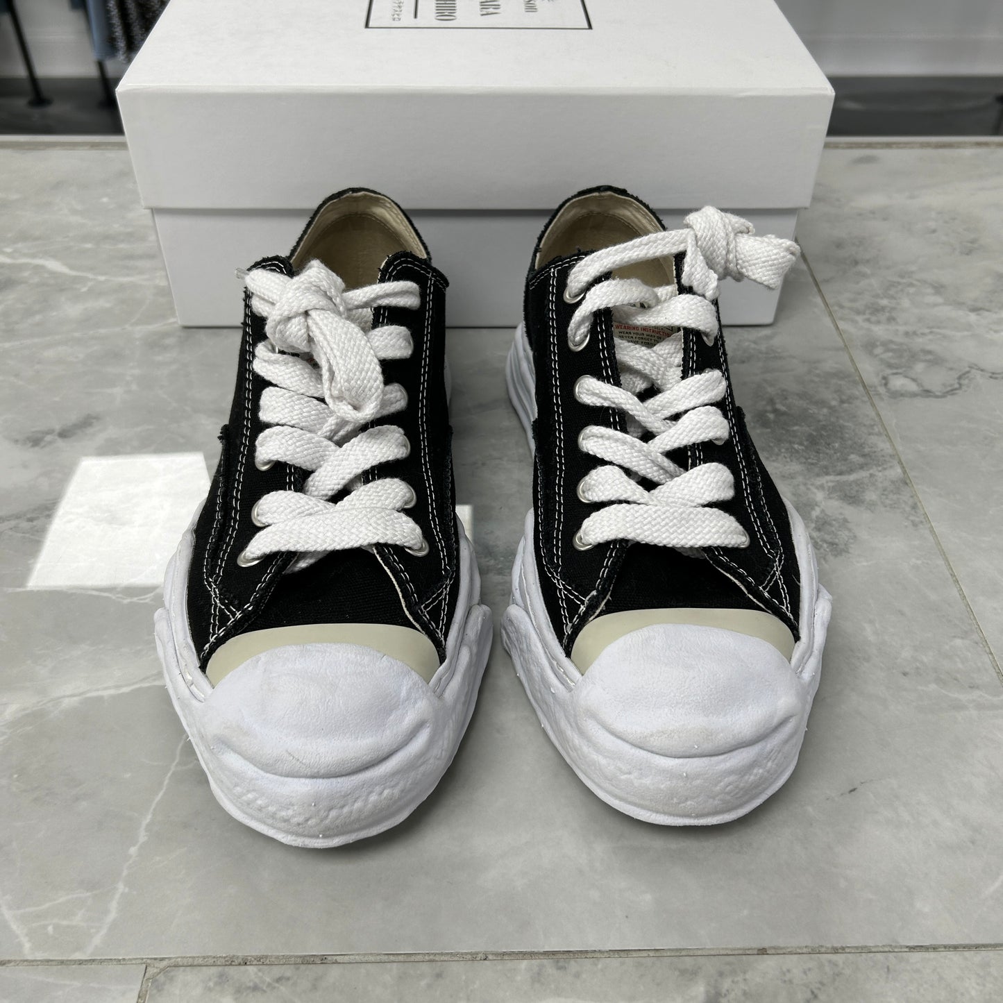 Maison Mihara Yasuhiro Hank OG Sole Suede Low Black White (USED)