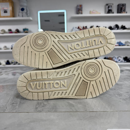 Louis Vuitton Mini Monogram Stripe Trainer Sneaker (Used)(No Box)
