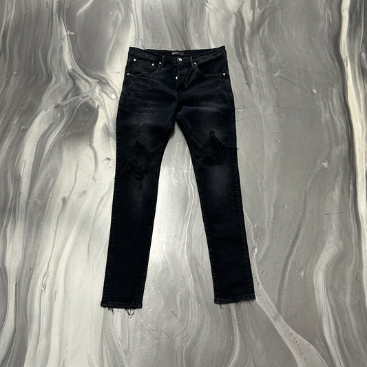 Purple Brand P002 Black Wash Blowout Jeans - view 2