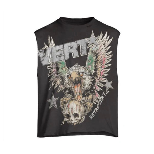 Retrovert Grey Cutoff Falcon Skull
