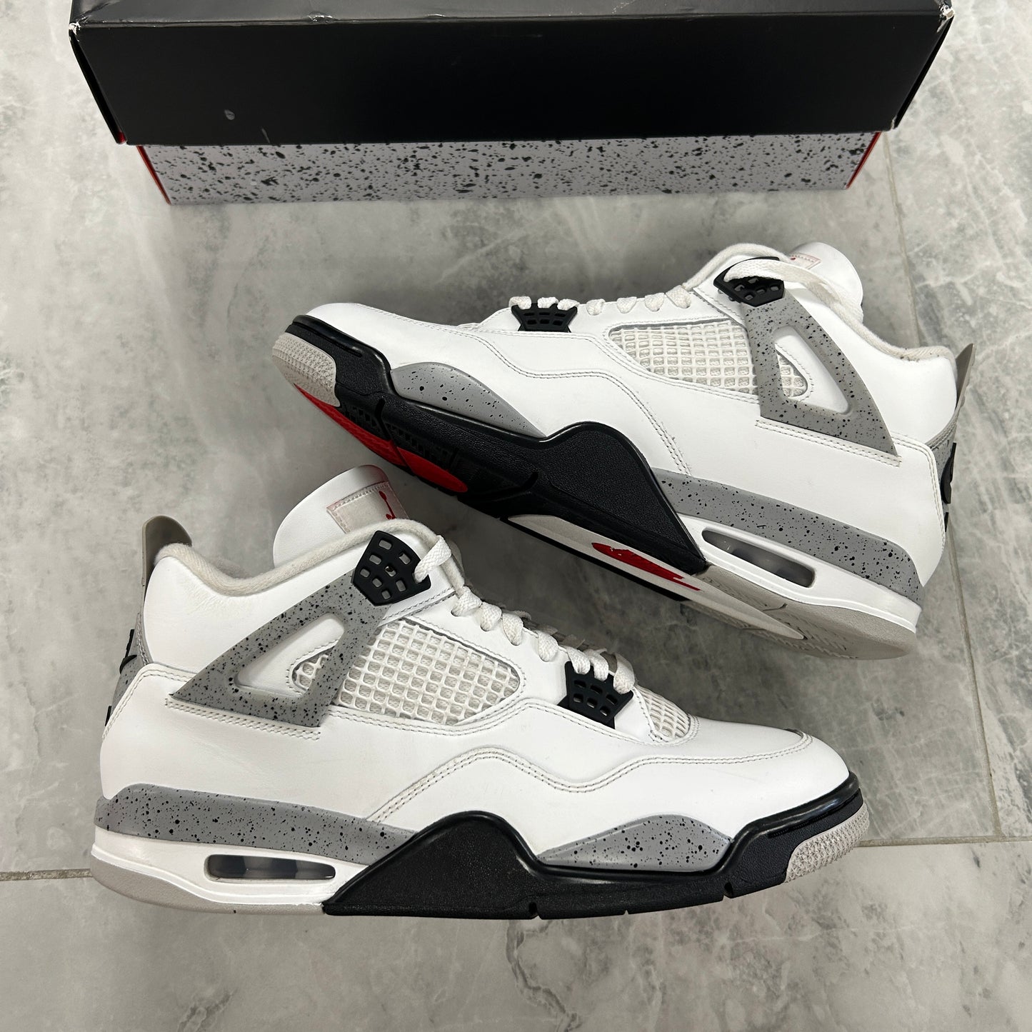 Jordan 4 Retro White Cement (USED)(SZ 11.5M)