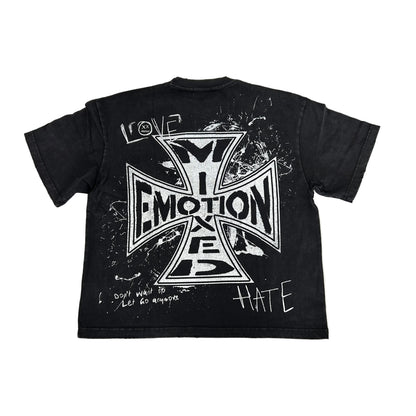 Mixed Emotion Black Chaos Tee