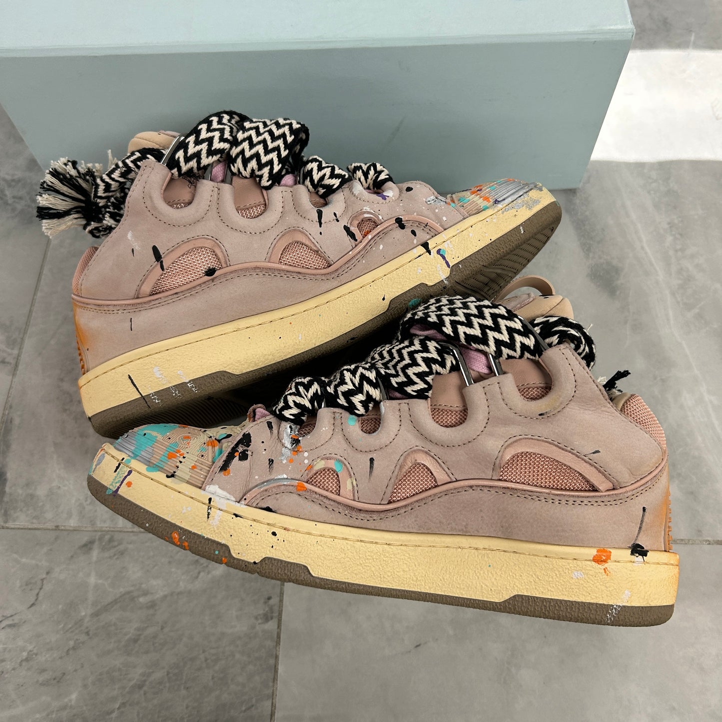 Lanvin Leather Curb Gallery Dept. Pale Pink Multi (USED)