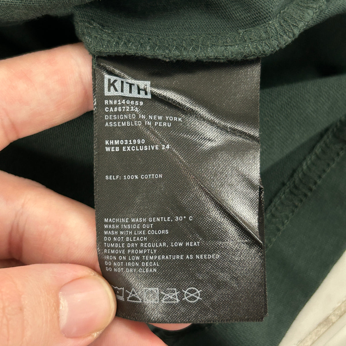 Kith Floral Script Tee Green
