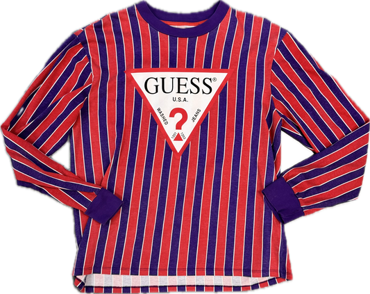 Guess Vintage Striped Red/Purple L/S