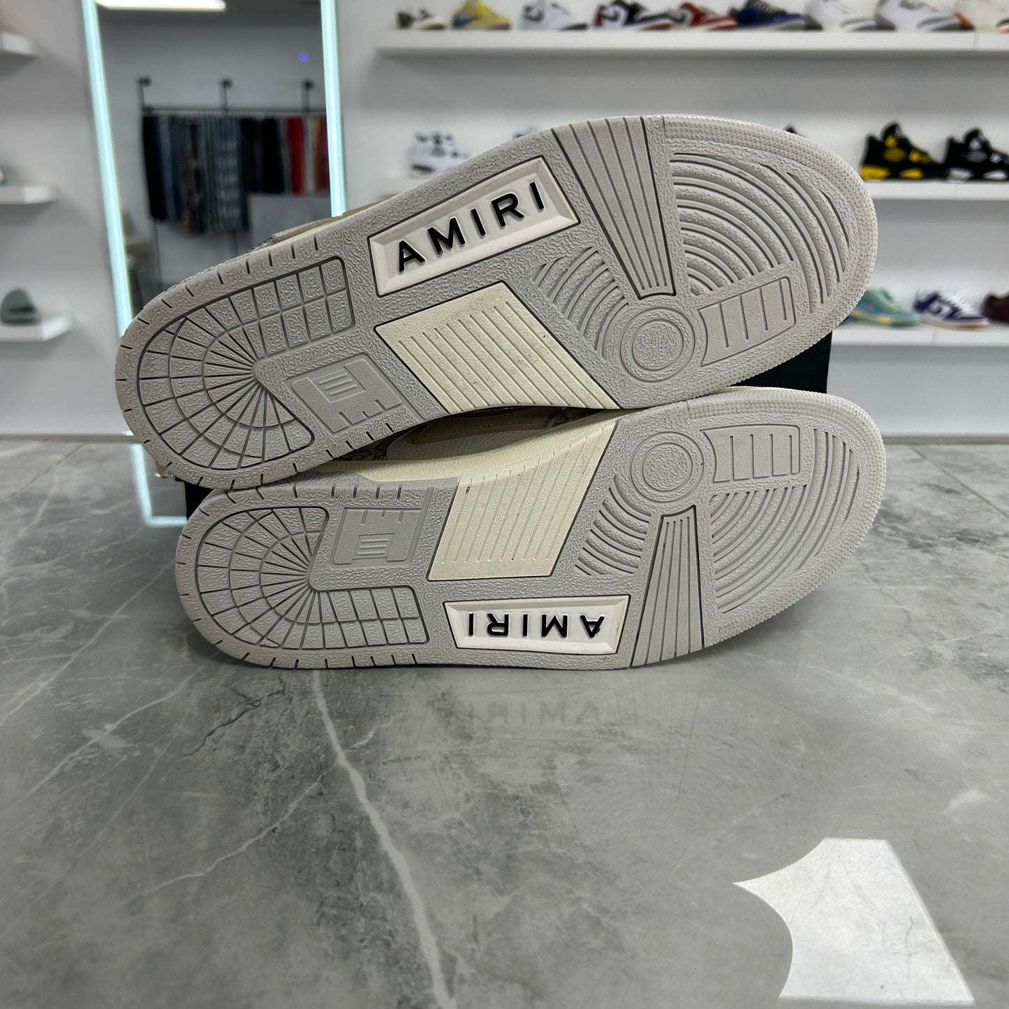 AMIRI Skel Top Low Snake Alabaster (USED)