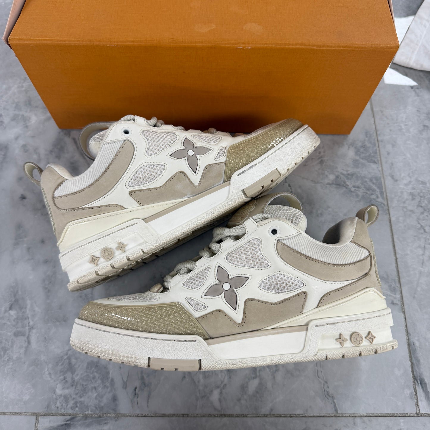 Louis Vuitton LV Skate Sneaker Beige White - view 2