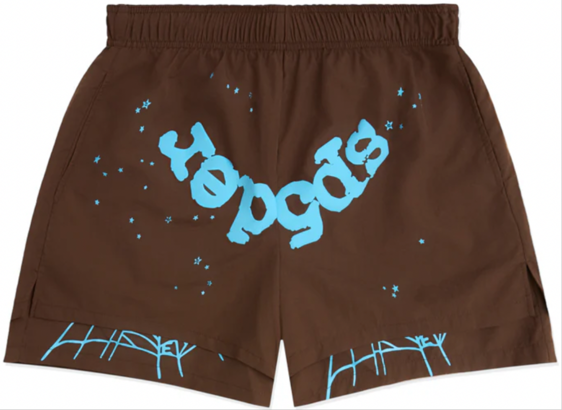 SP5DER OG WEB DOUBLE LAYER SHORT BROWN/BLUE