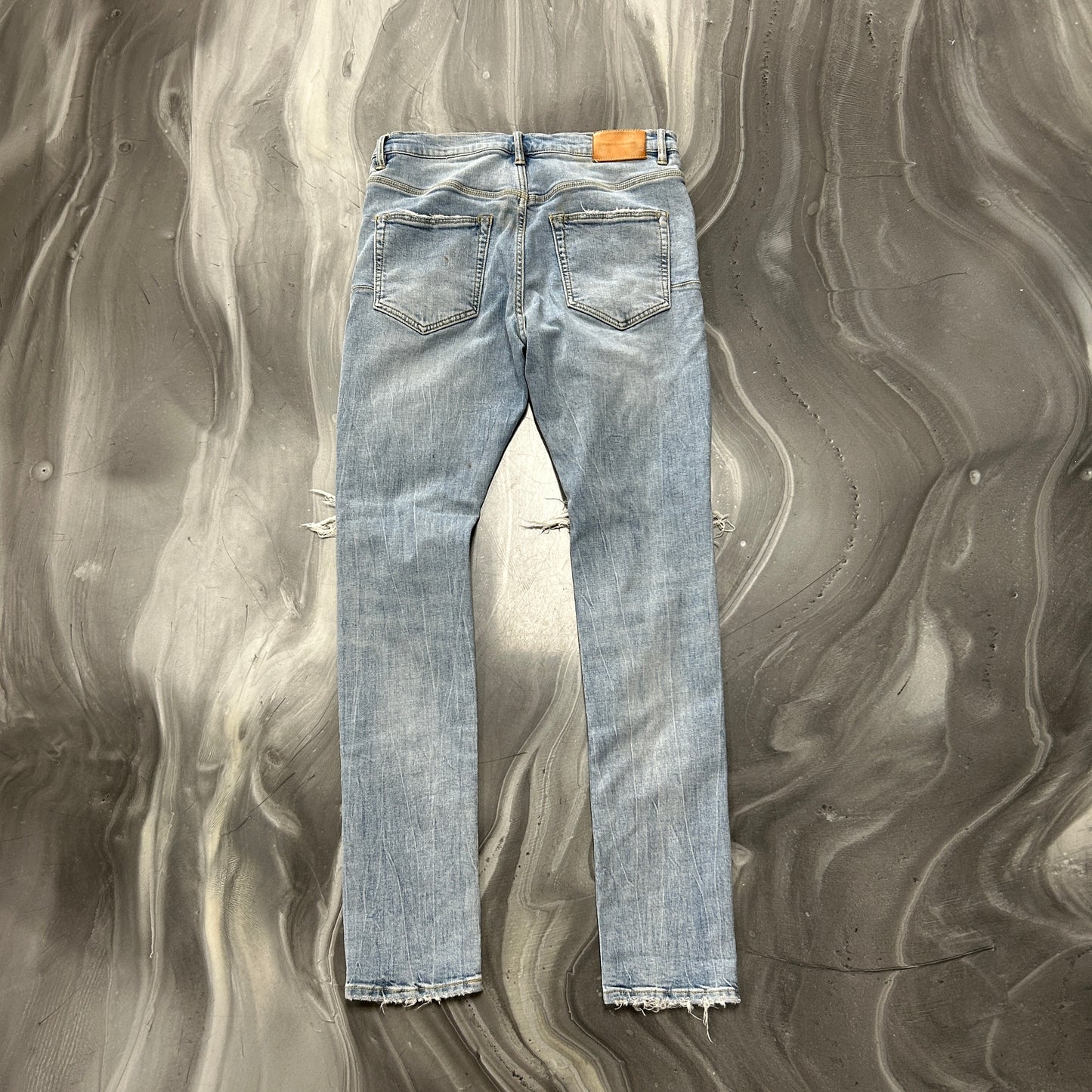 Purple Brand P002 Ripped Blue Denim