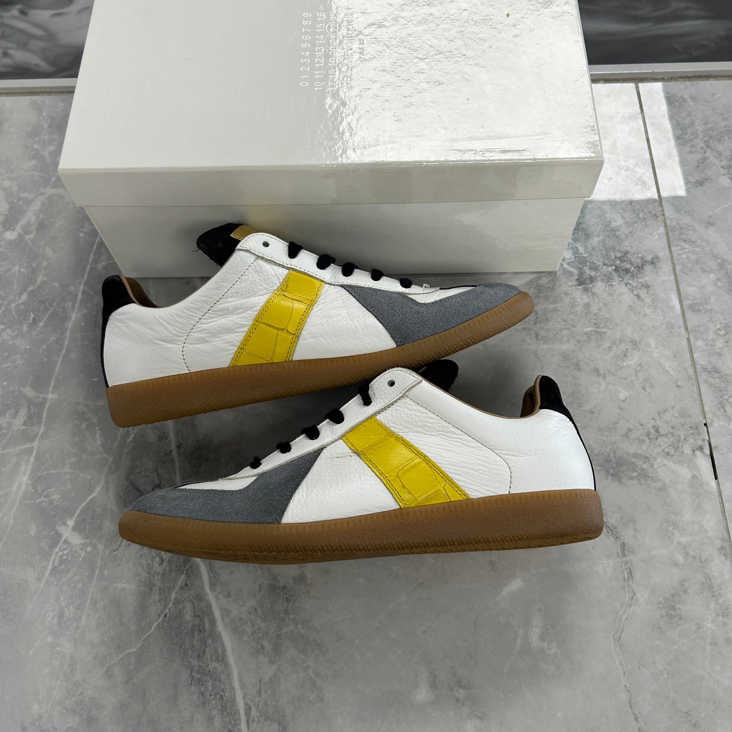 Maison Margiela Croc Leather & Suede Sneaker (Used)