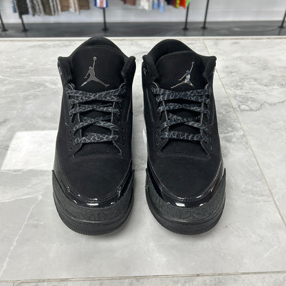 Jordan 3 Retro Black Cat (2025)(USED NO BOX)