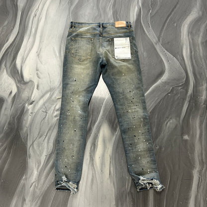 Purple Brand P002 Ripped Vintage Wash Blue Jeans