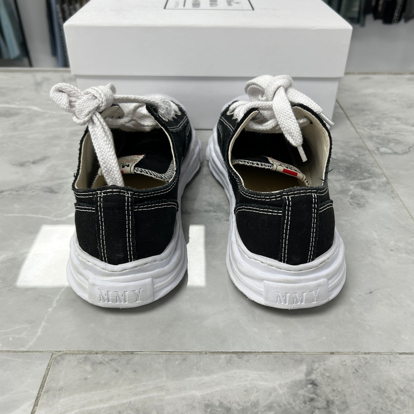 Maison Mihara Yasuhiro Hank OG Sole Suede Low Black White (USED)