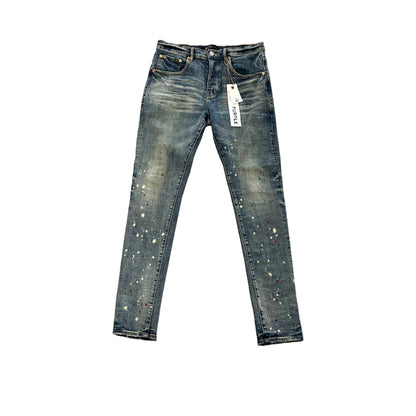 Purple P002 Paint Splatter Jeans