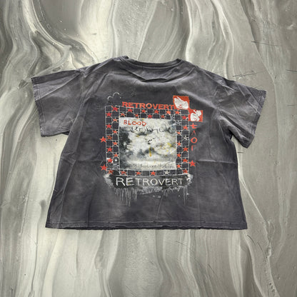 RETROVERT Vintage Grid Grey T-Shirt