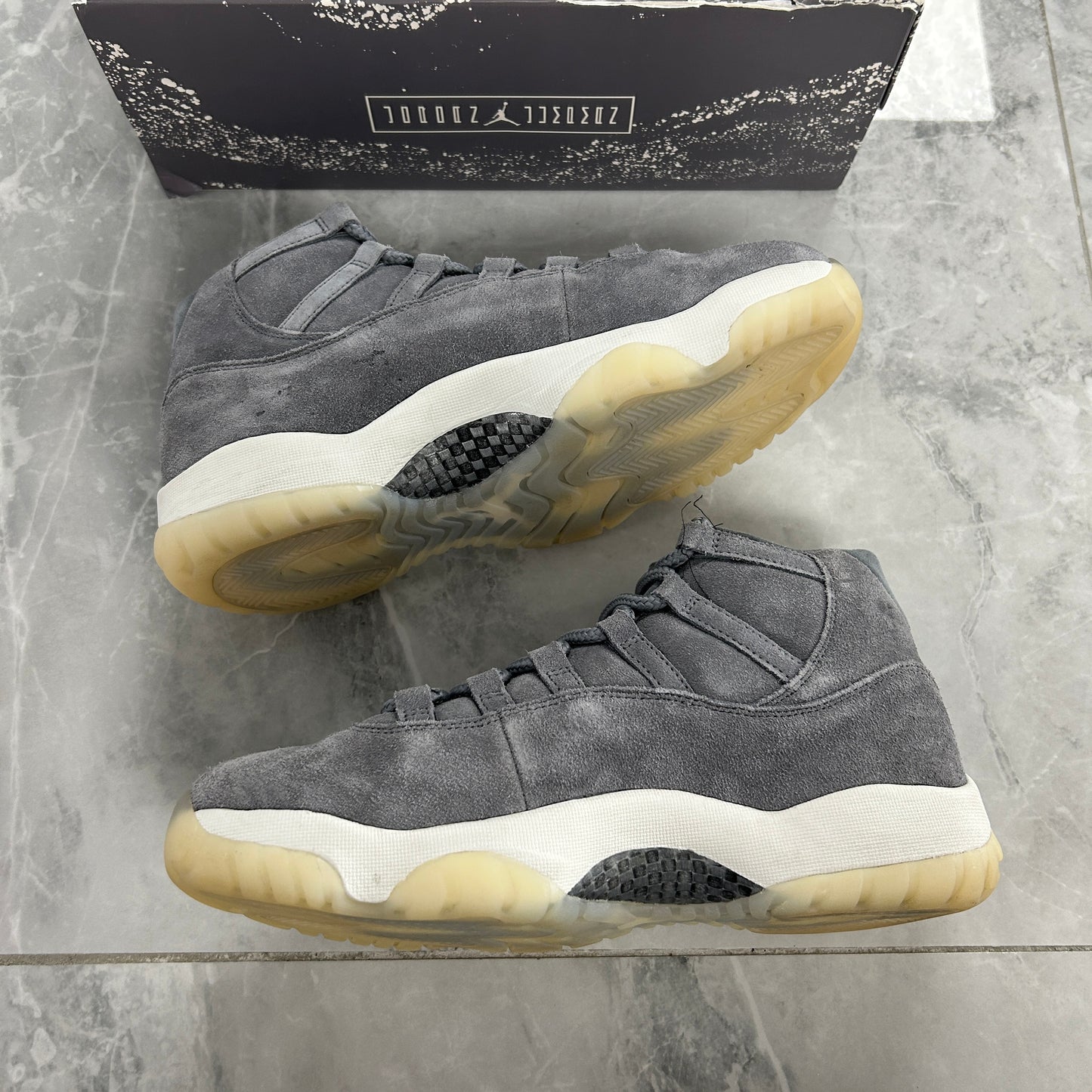 Jordan 11 Retro Pinnacle Grey Suede (USED)