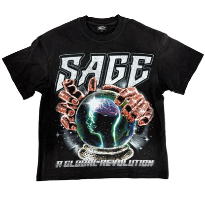 Sage Global Revolution Tee Black