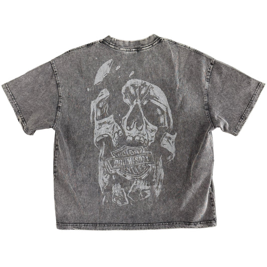 Doomesday Motorcycle Tee Vintage Washed Grey - view 2