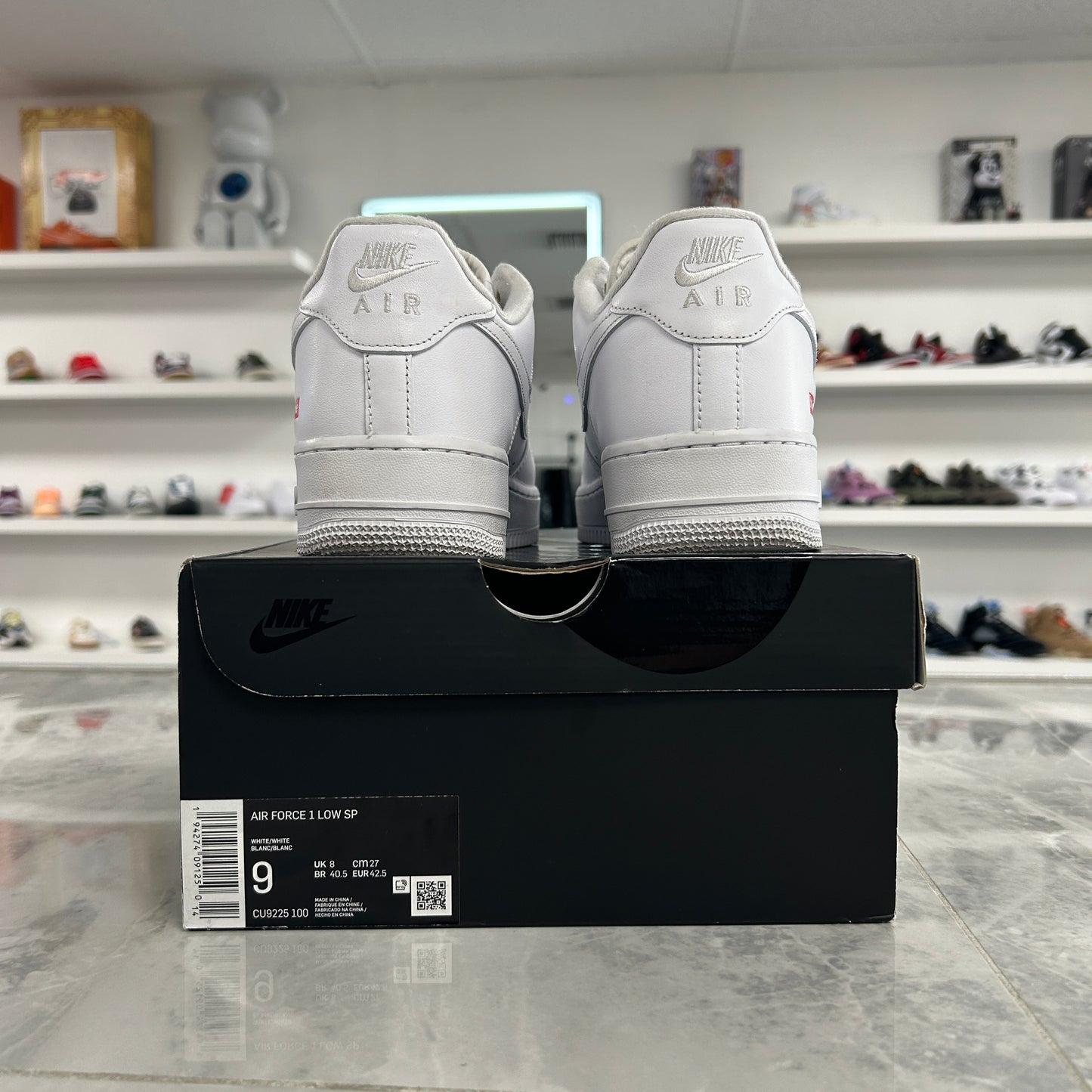 Nike Air Force 1 Low Supreme White (USED)