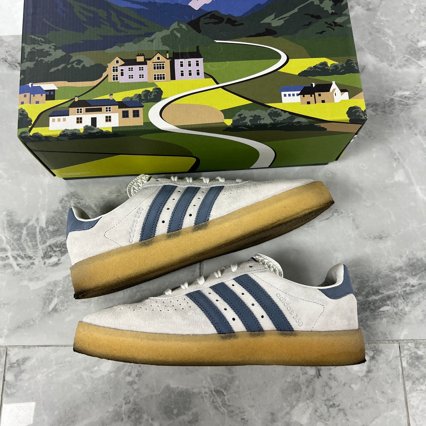 Adidas Clarks 8th Street AS350 by Ronnie Fieg Kith Loyalty Porgram Elevation Blue (Used)