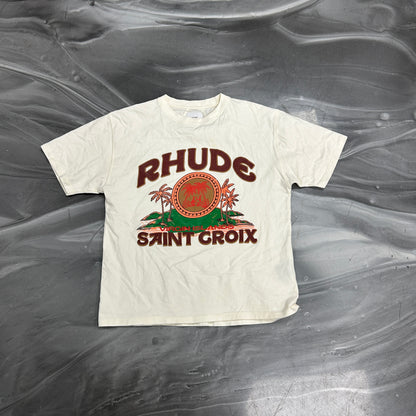 Rhude Saint Croix Tee Vintage White