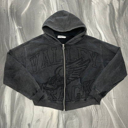 Vale Forever Track Zip Up Hoodie Black