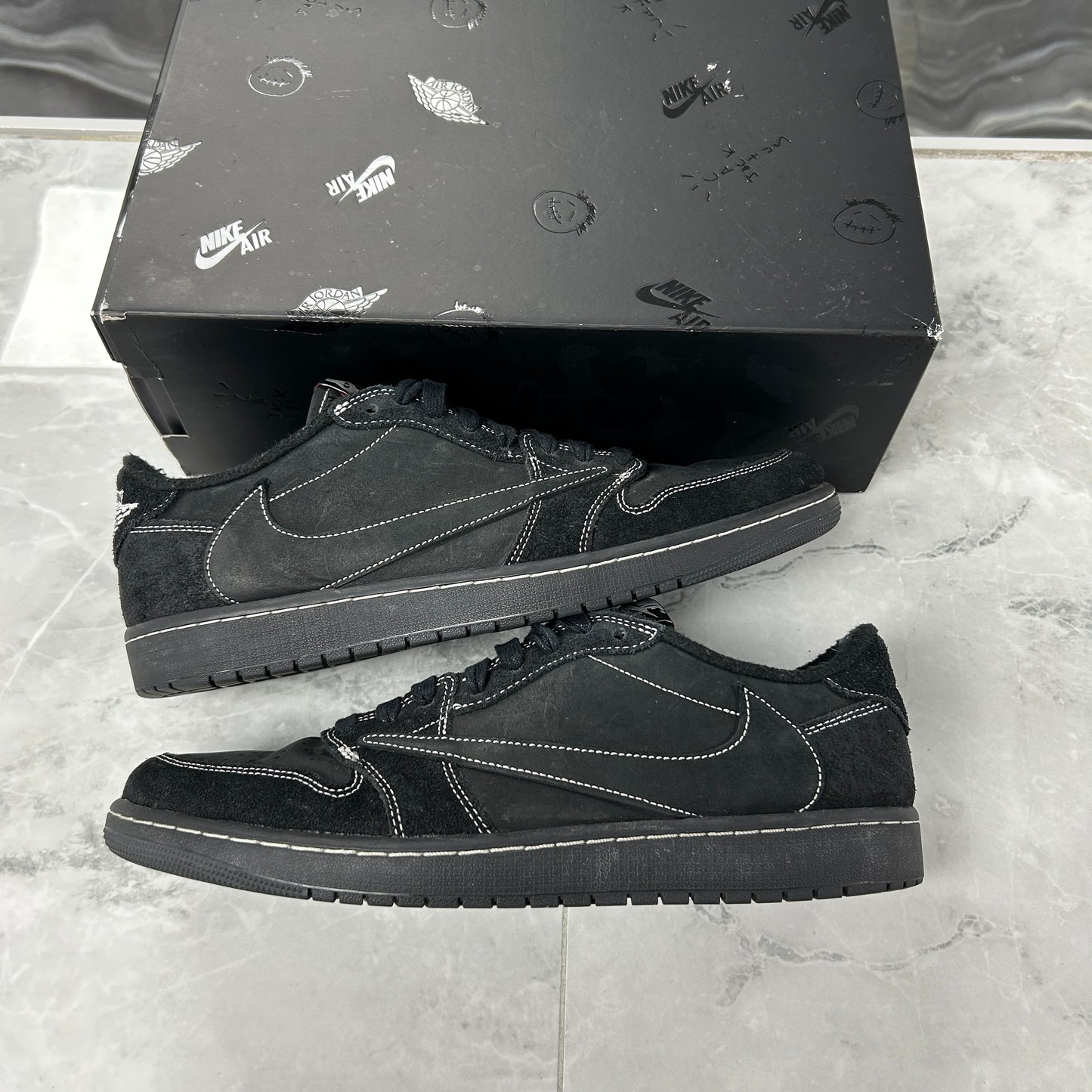 Jordan 1 Retro Low OG SP Travis Scott Black Phantom (USED)