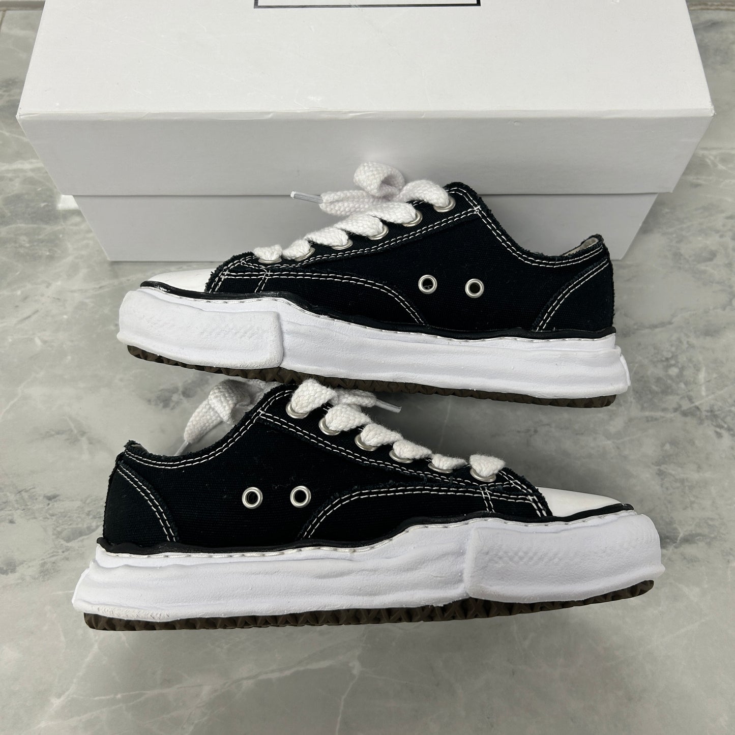 Maison Mihara Yasuhiro Peterson OG Sole Canvas Low Black (USED)