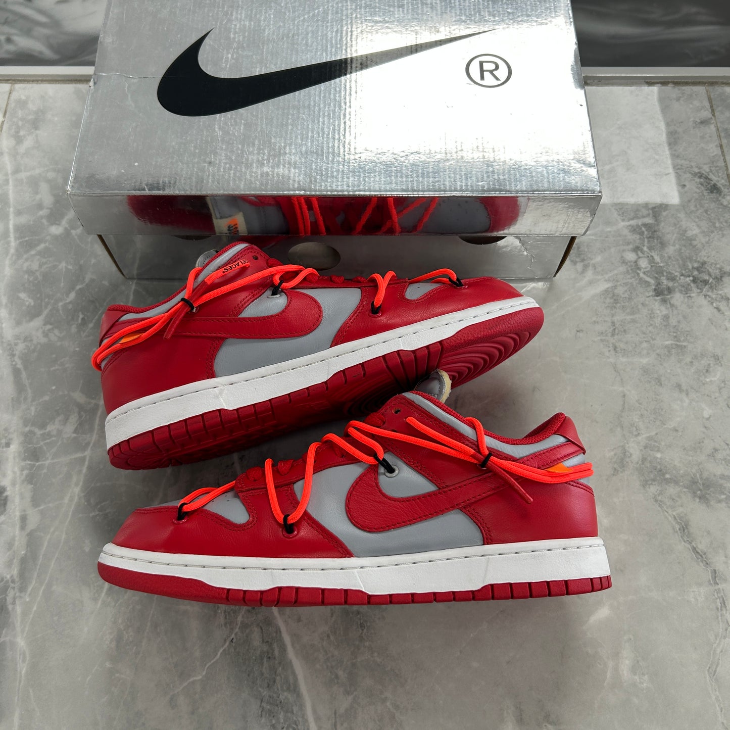 Nike Dunk Low Off-White University Red (USED)