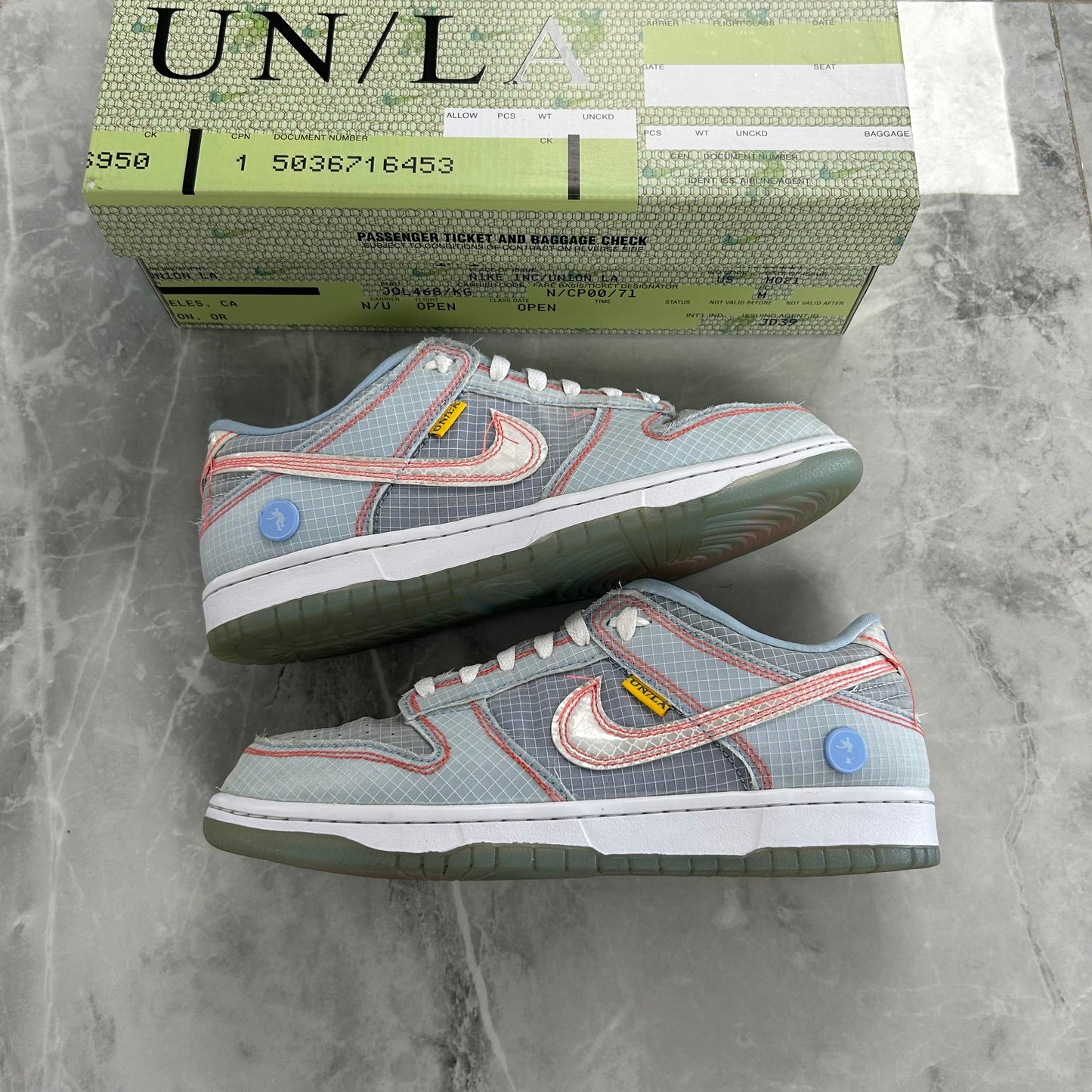 Nike Dunk Low Union Passport Pack Argon (Used)