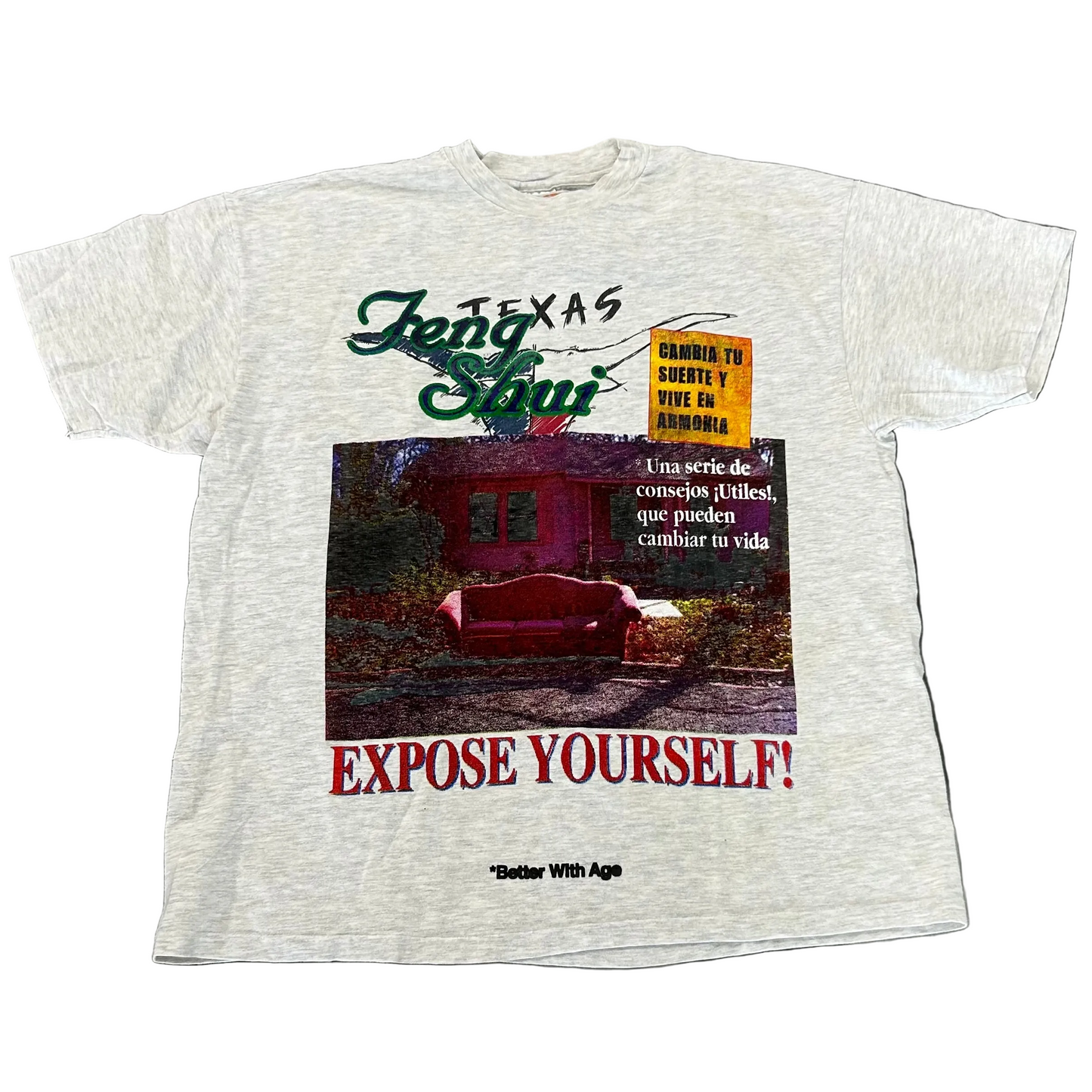 Better With Age Expose Yourself Tee Heather Grey