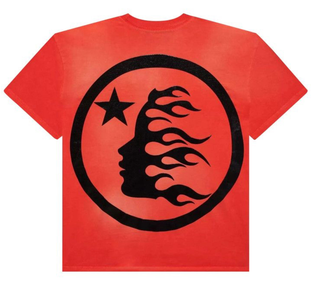 Hellstar Black On Red Gel Logo Tee