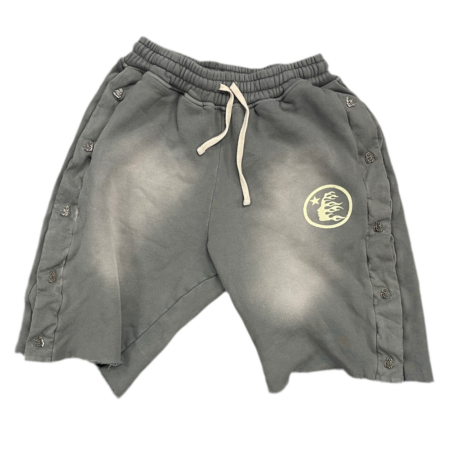 Hellstar Studios Grey Snap Shorts