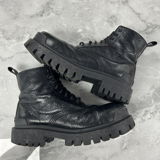 Balenciaga Leather Strike Boot - view 2